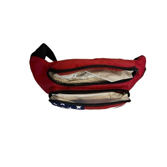 Wemco 4th‎ of July Americana flag adjustable strap sling fanny pack - Picture 2 of 2
